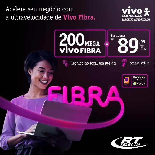 Foto 1 - Vivo Empresas Internet Fibra 200MB